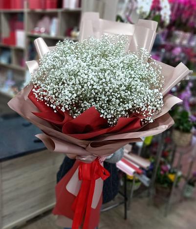 Букет цветов из: Гипсофила в Нижнегорском