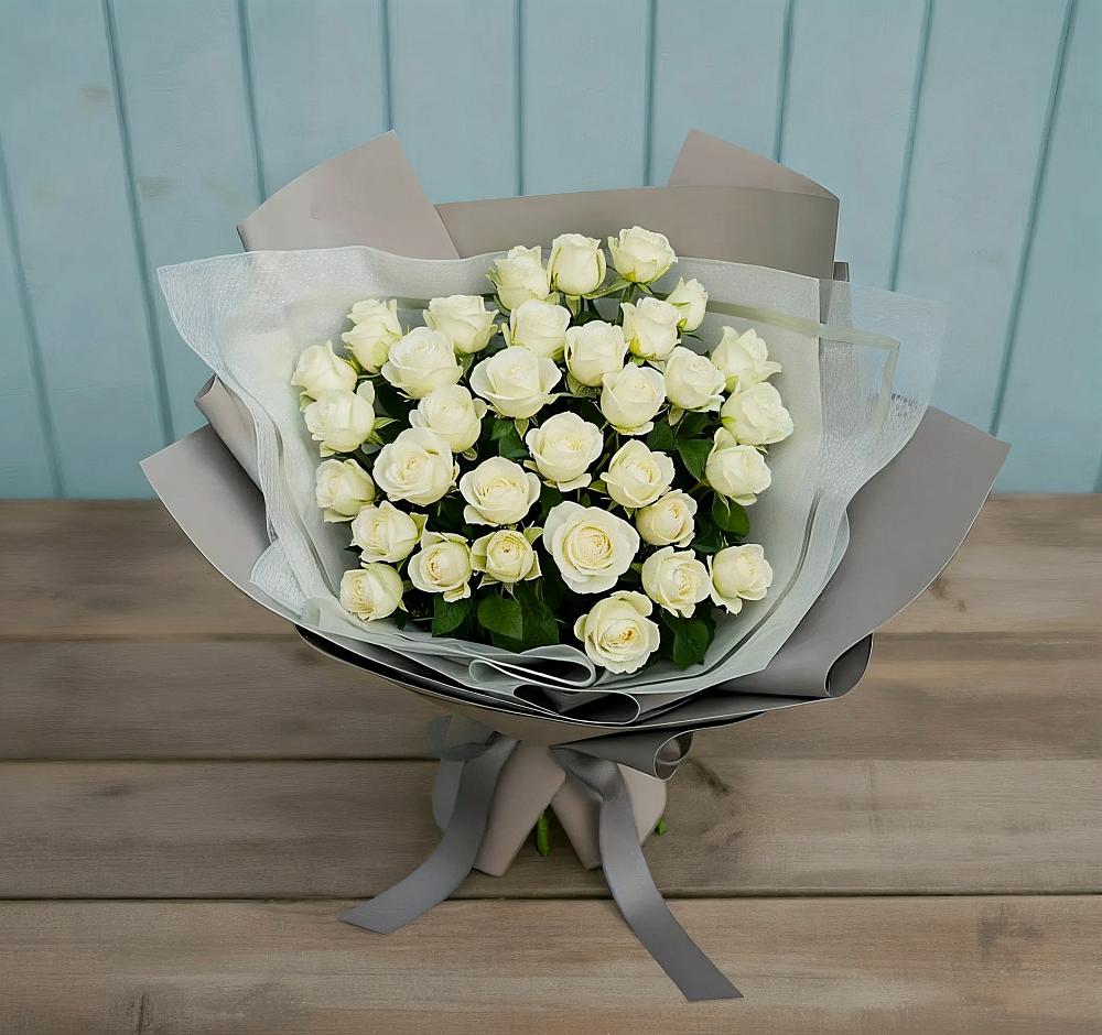 Букет Белоснежная нежность в Нижнегорском