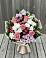Букет цветов из: Альстромерии, Гвоздики, Розы и Хризантемы в Нижнегорском