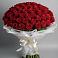 Букет 101 Красная роза Блэк Мэджик в Нижнегорском
