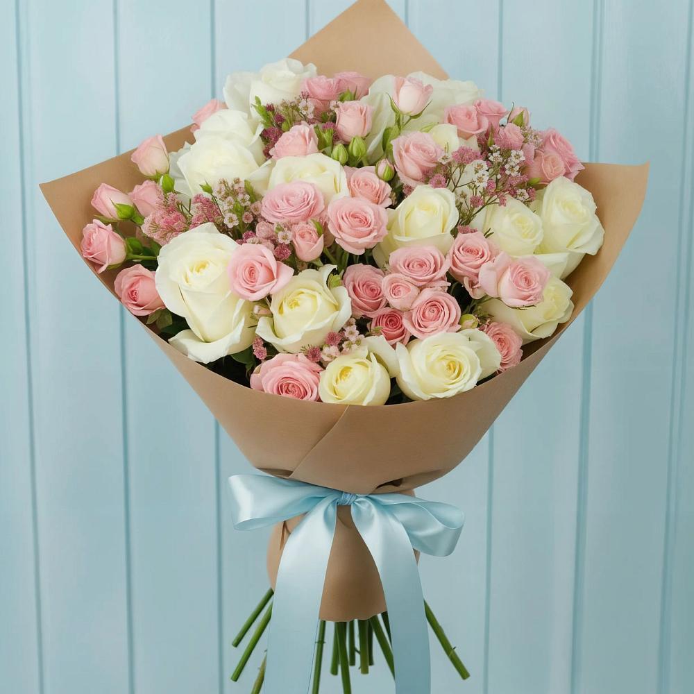 Букет цветов из: Розы в Нижнегорском
