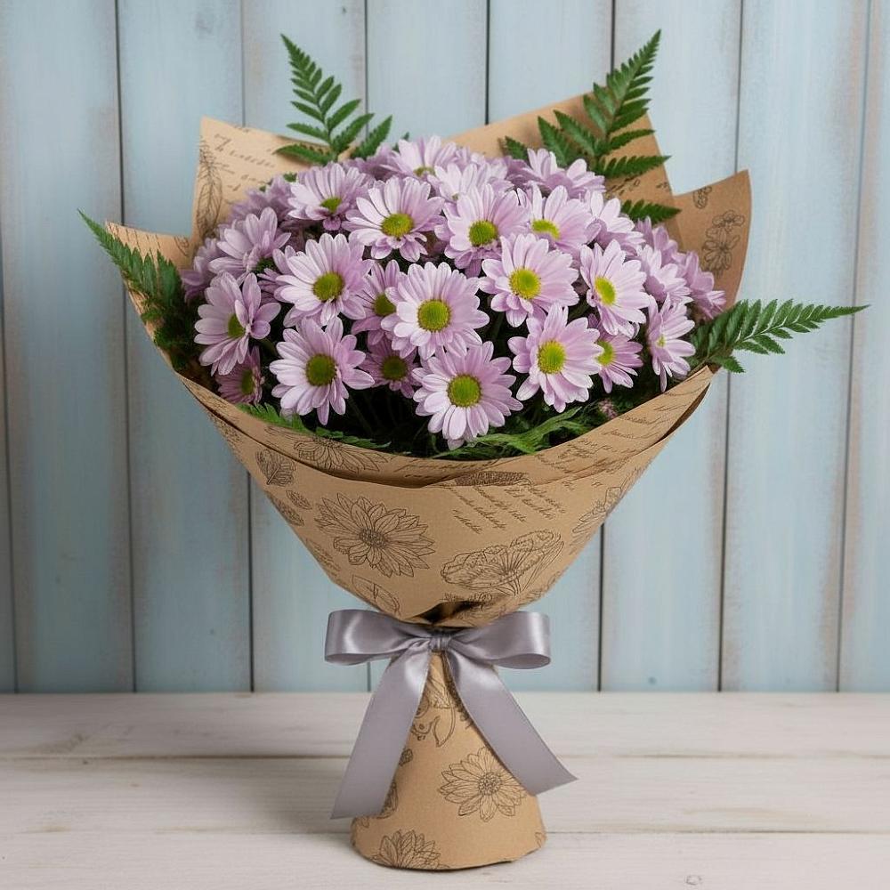 Букет цветов из: Хризантемы в Нижнегорском