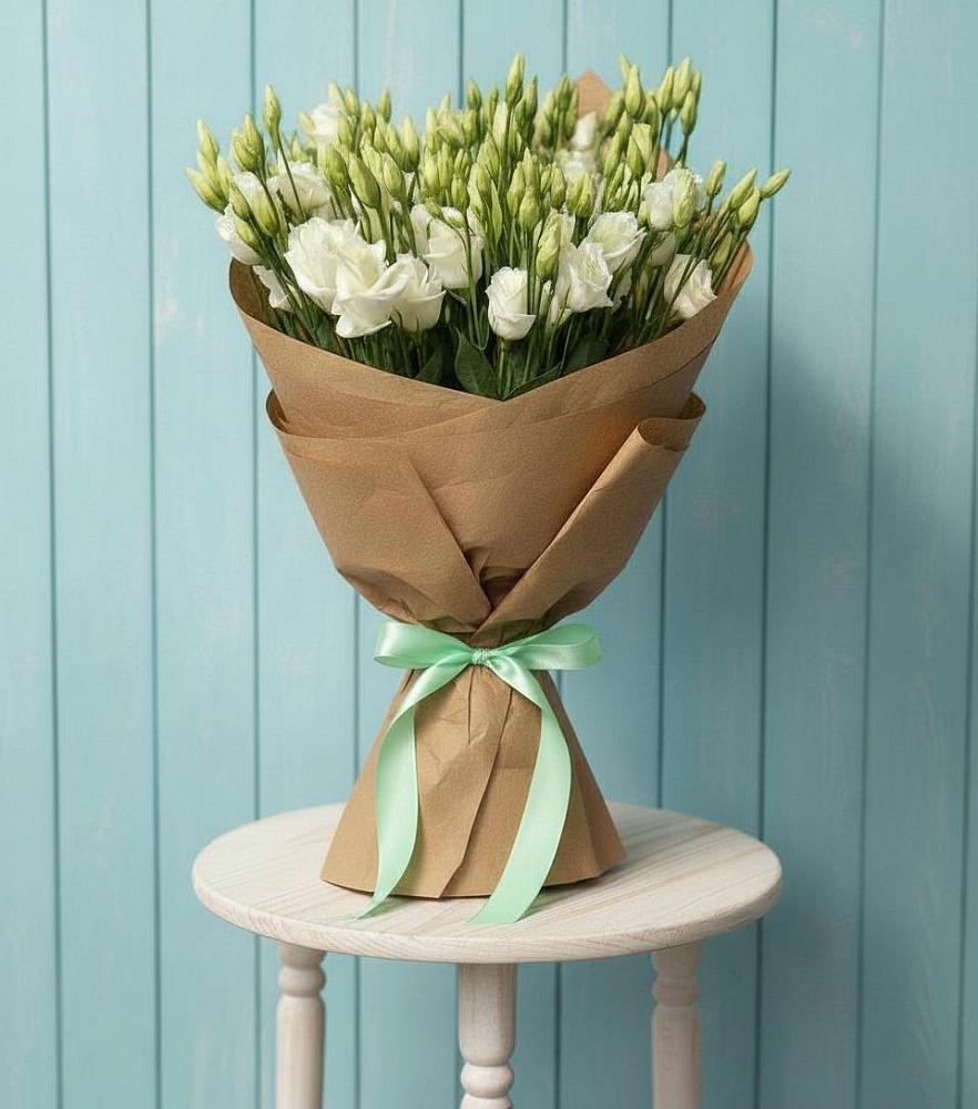 Букет цветов из: Лизиантусы в Нижнегорском