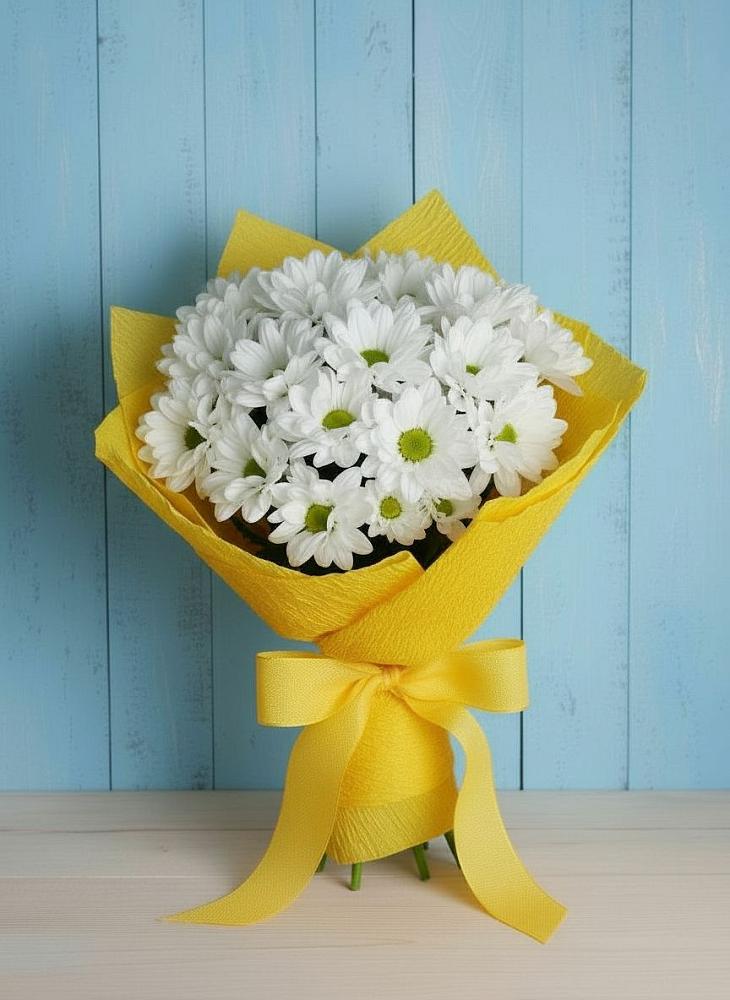 Букет цветов из: Хризантемы в Нижнегорском