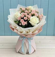Букет цветов из:  Розы в Нижнегорском