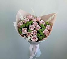 Букет цветов из:  Розы и Хризантемы в Нижнегорском