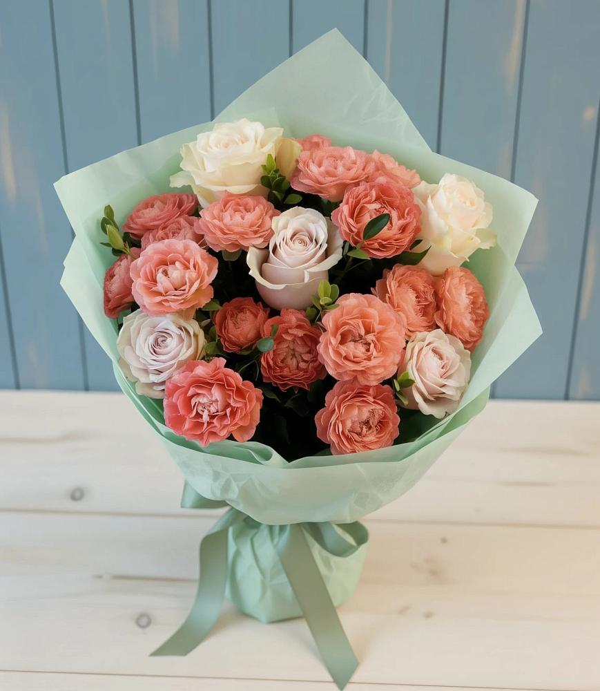 Букет цветов из: Розы в Нижнегорском