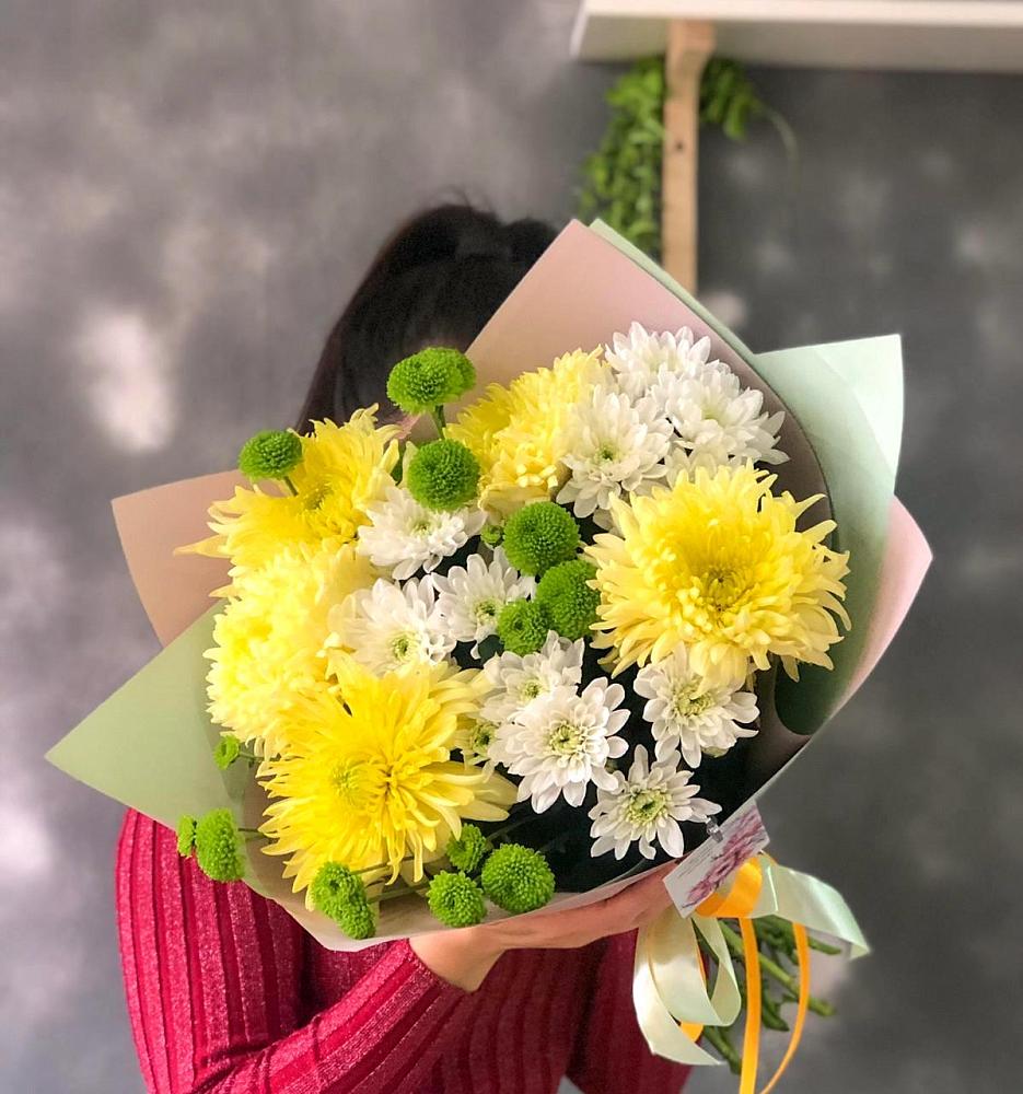Букет цветов из: Хризантемы в Нижнегорском