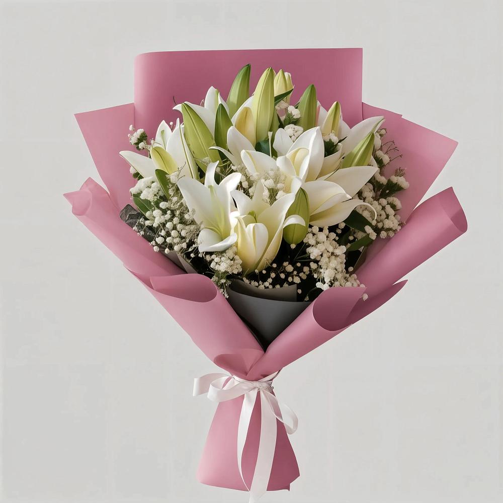 Букет цветов из: Лилии в Нижнегорском