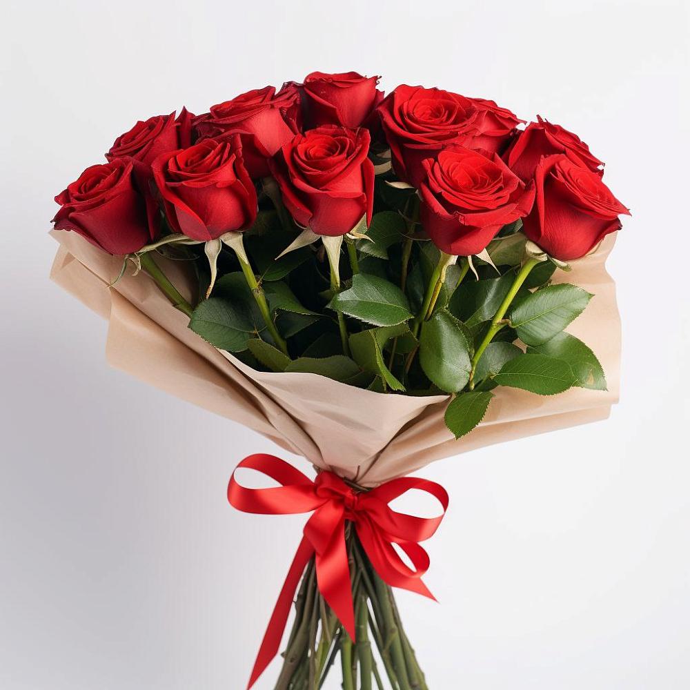 Букет 11 Красных роз Эдлесс Лав в Нижнегорском